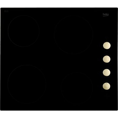 Beko HIC64102 60cm Ceramic Hob with Side Controls in Black 2 Year Parts & Labour Guarantee